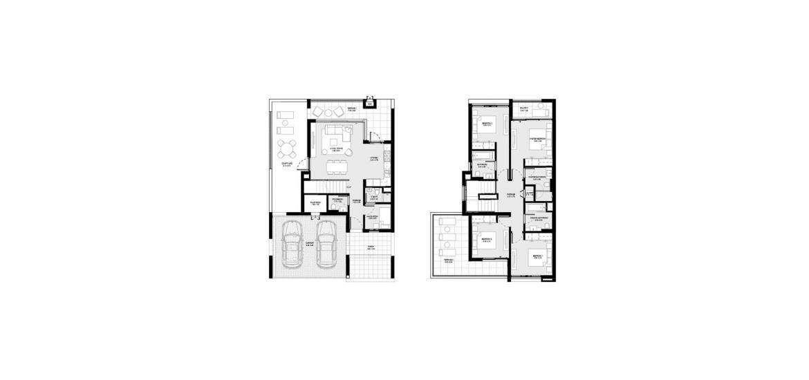 Етажен план на апартаменти «267SQM», 4 спални в BLISS 2 TOWNHOUSES