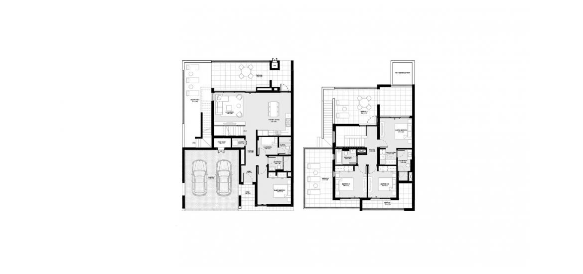 Етажен план на апартаменти «317SQM», 4 спални в BLISS 2 TOWNHOUSES
