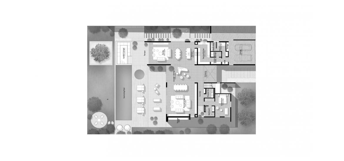 Етажен план на апартаменти «FAIRWAY VISTAS 6BR 769SQM», 6 спални в FAIRWAY VISTAS