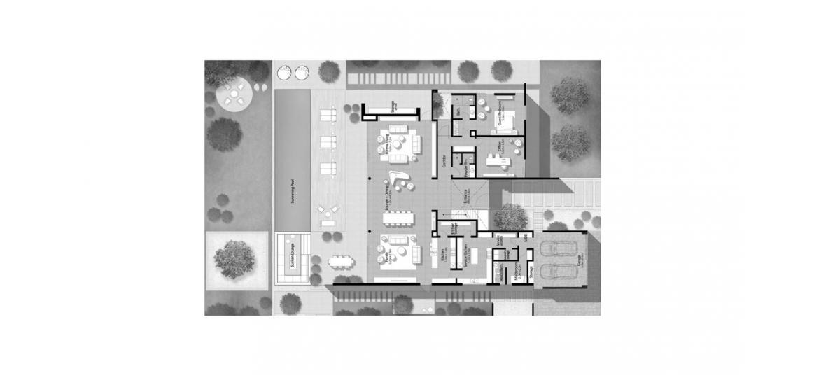 Етажен план на апартаменти «PARKWAY VISTAS 7BR 855SQM», 7 спални в PARKWAY VISTAS