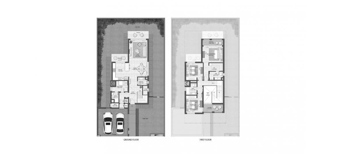 Етажен план на апартаменти «278 SQ.M. 3BR-B», 3 спални в FAIRWAY VILLAS 2
