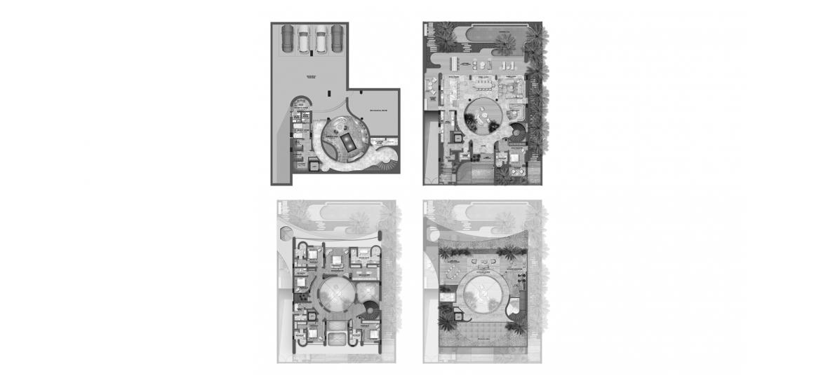 Етажен план на апартаменти «1119 SQ.M 6 BDRM LUNA», 6 спални в SERENITY MANSIONS