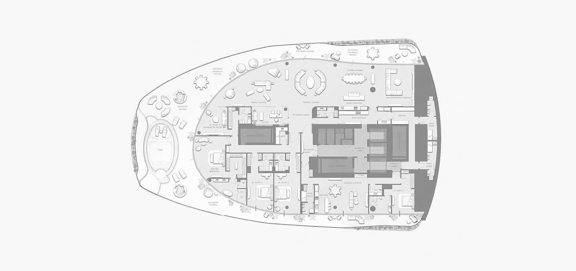 Plan d'étage de l'appartement «5 BEDROOM TYPE 201 1504 SQ.M.», 5 chambres à COMO RESIDENCES