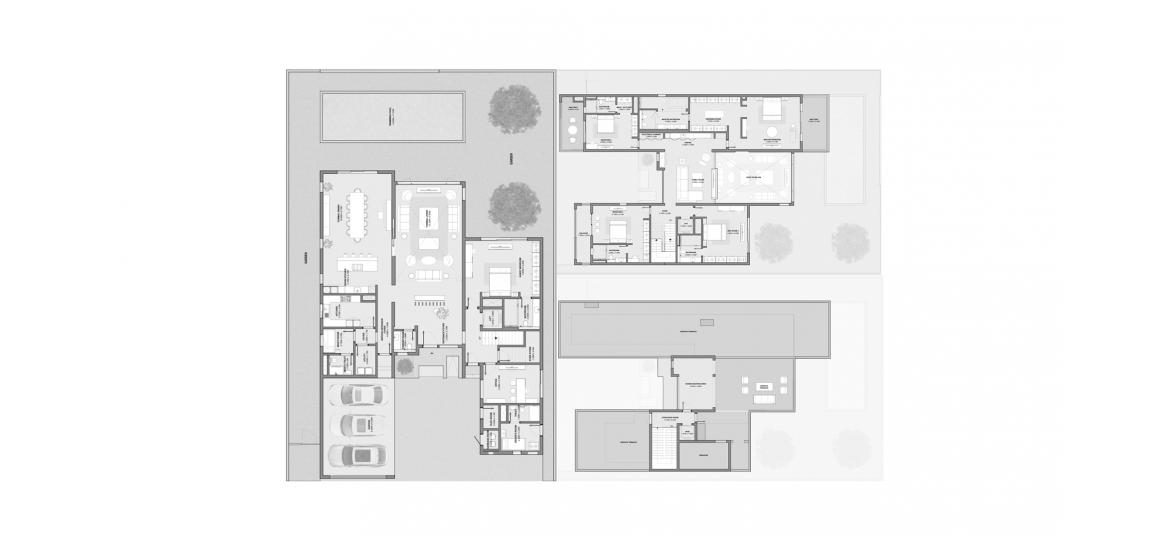דירה תוכנית קומה «VILLA 5 BEDROOM TYPE B», 5 חדרי שינה ב- HARTLAND II VILLAS (באזור הבניין HARTLAND II VILLAS)