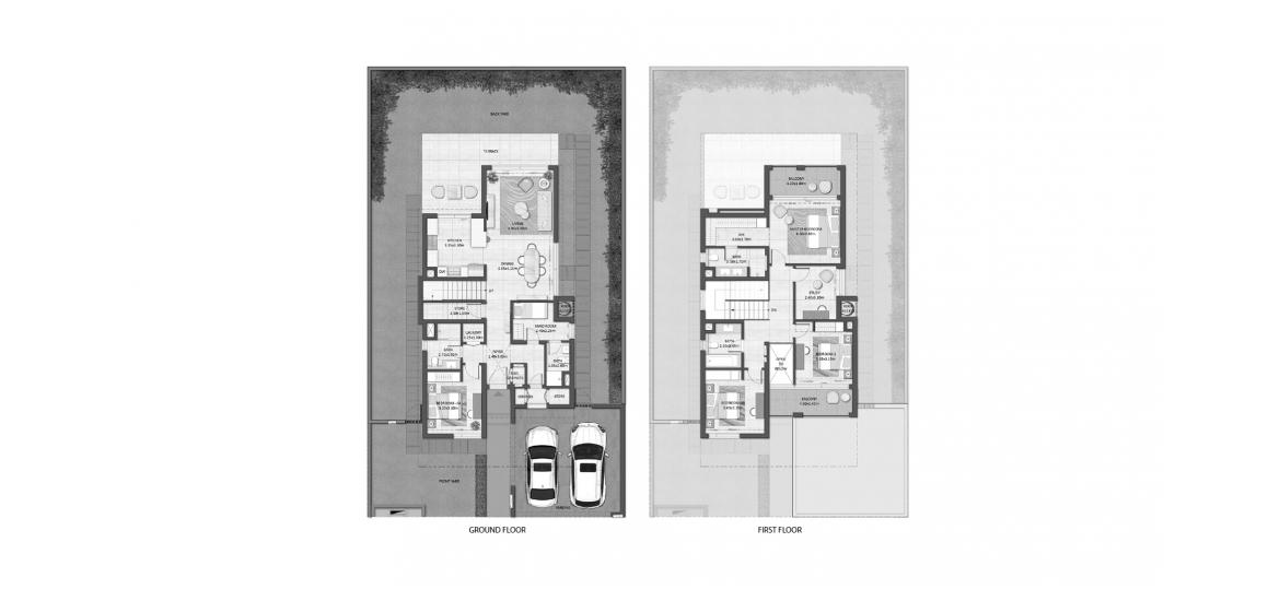 דירה תוכנית קומה «289 SQ.M. 4BR-A», 4 חדרי שינה ב- FAIRWAY VILLAS 2 (באזור הבניין FAIRWAY VILLAS 2)