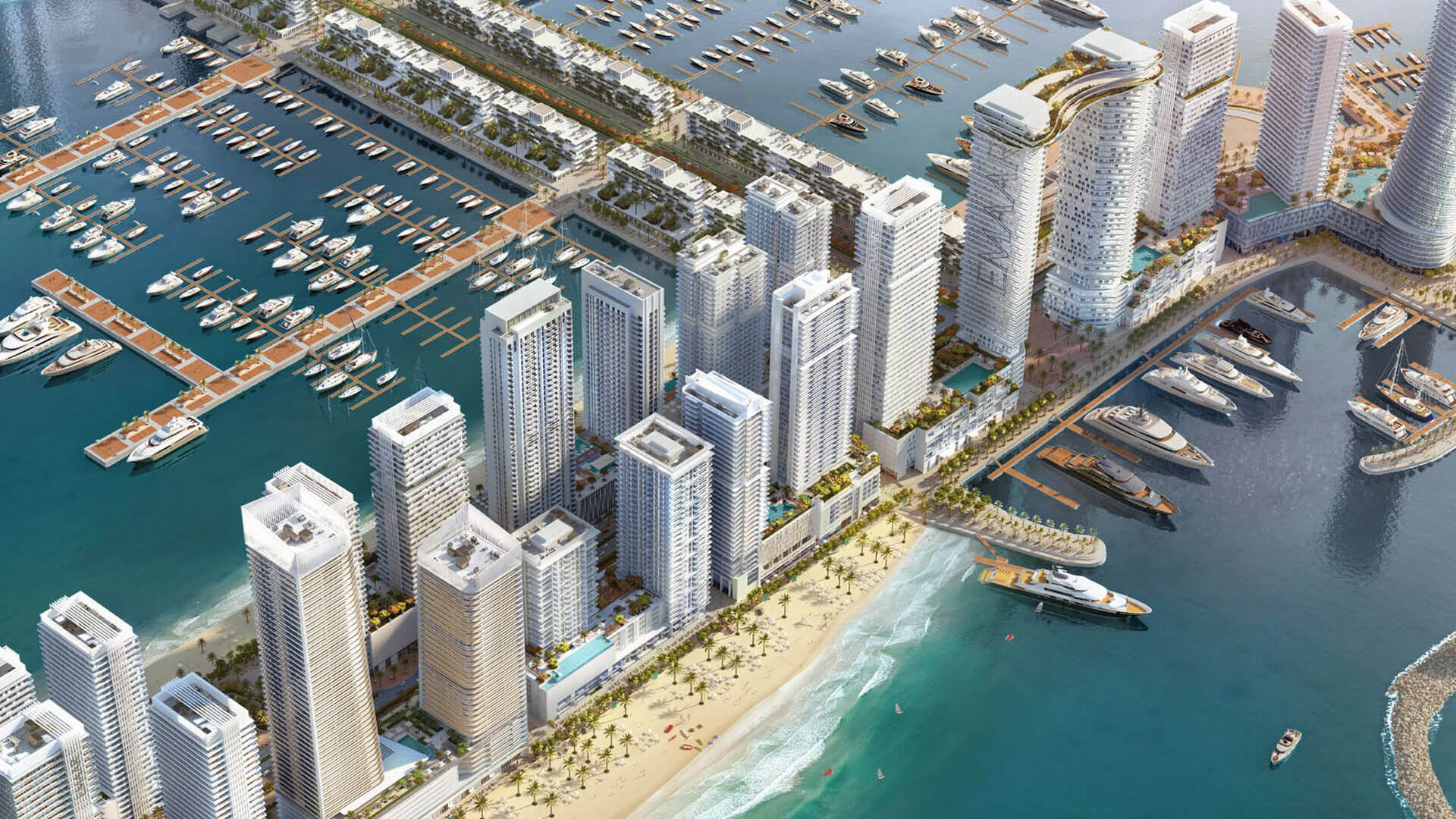 Дубай в мае отзывы. Emaar Beachfront Дубай. Emaar Beachfront район в Дубае.