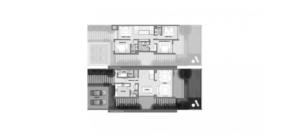 Apartment floor plan «3BR 347SQM», 3 slaapkamers in TOPANGA