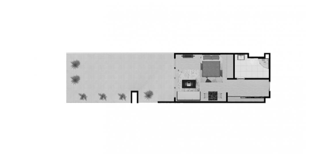 Apartment floor plan «B», 1 kamer in RUKAN MAISON