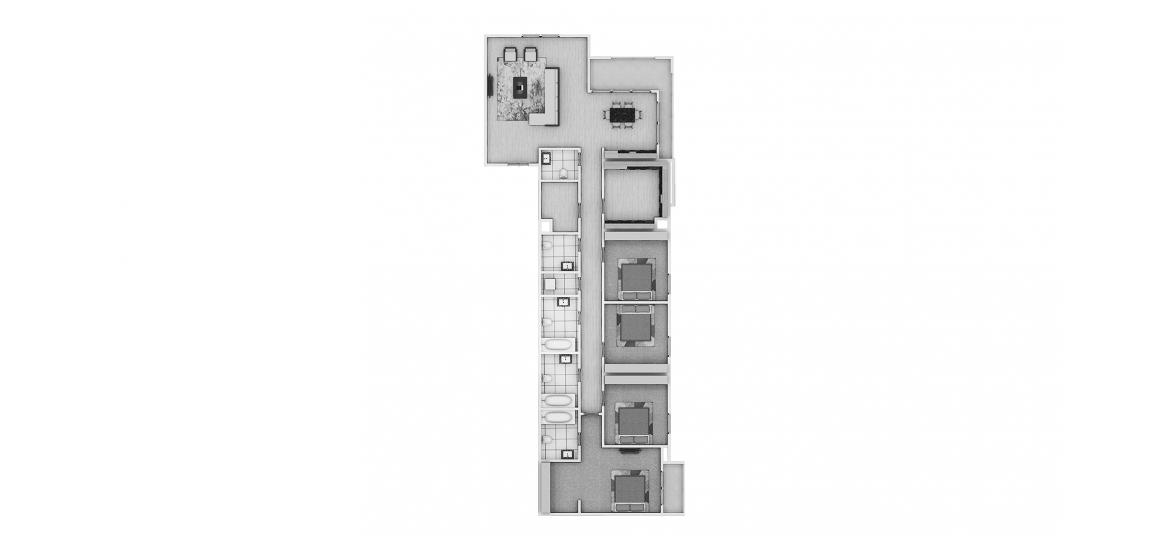 Apartment floor plan «4BR 202SQM», 4 slaapkamers in BREEZE