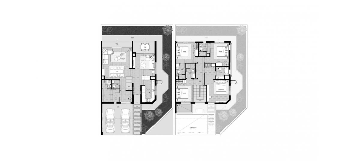 Floor plan ng apartment «C», 4 silid-tulugan sa MAG CITY