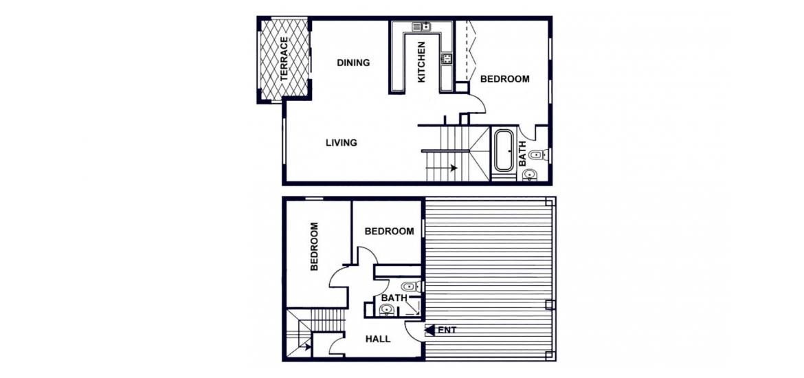 Plan mieszkania «243sqm», 3 sypialnie w MONTGOMERIE MAISONETTES