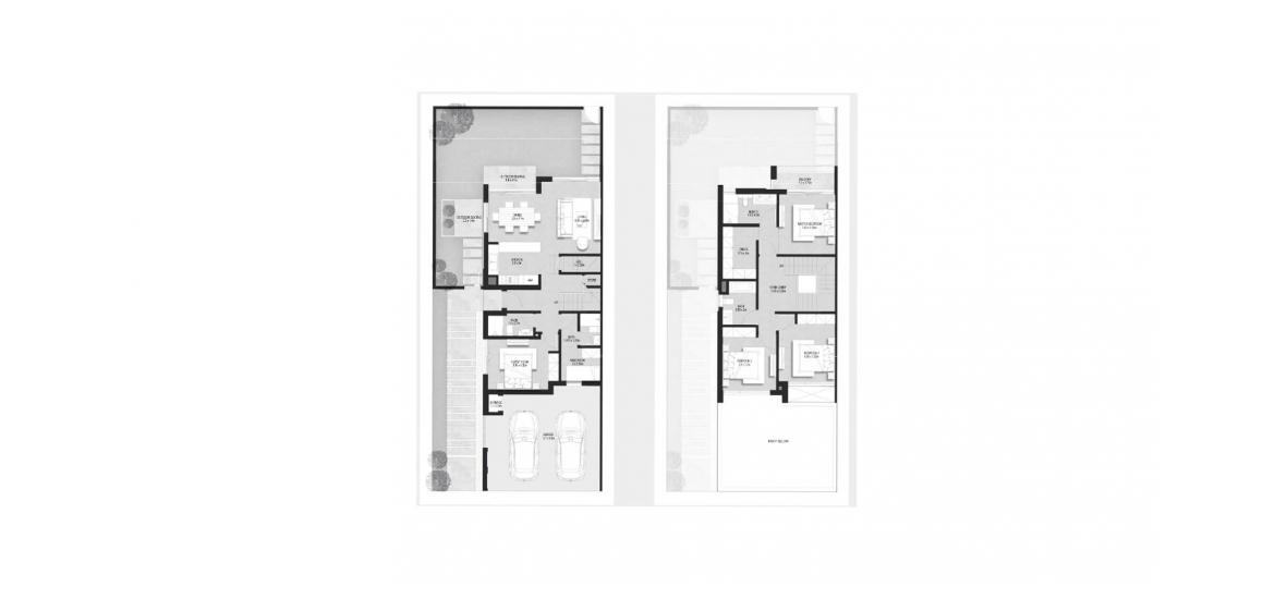 Планировка апартаментов «216SQM» 4 спальни в ЖК LA ROSA