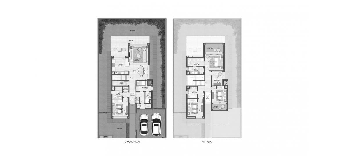 Планировка апартаментов «294 SQ.M. 4BR-A» 7 комнат в ЖК FAIRWAY VILLAS 2