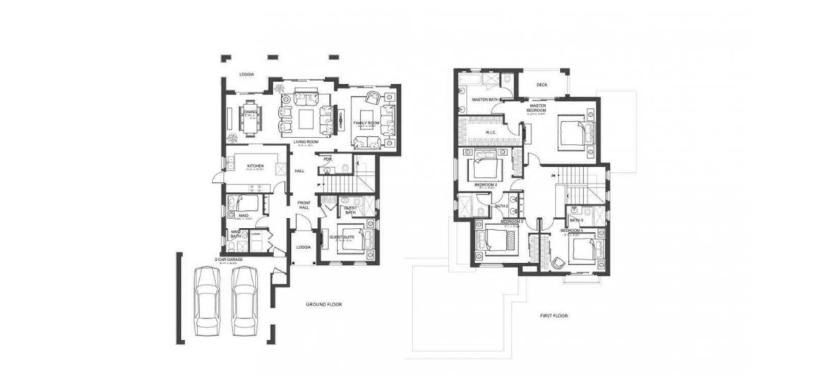 Apartment floor plan «D», 5 bedrooms in LILA