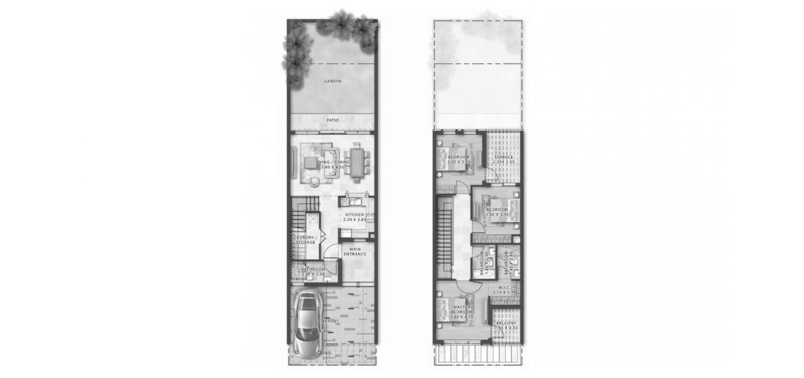 Apartment floor plan «193sqm», 3 bedrooms in PORTOFINO