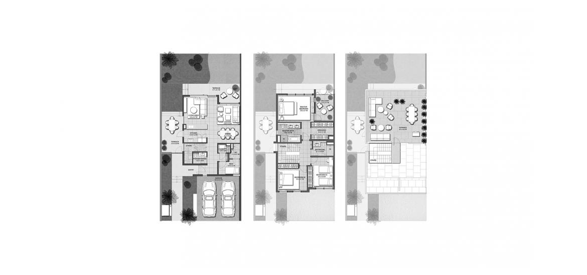 Apartment floor plan «CLUB VILLAS 3BR 272SQM», 3 bedrooms in CLUB VILLAS