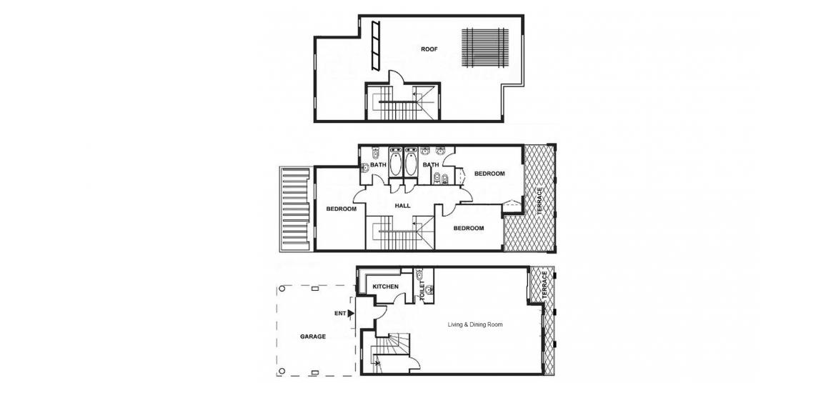 Apartment floor plan «280sqm», 3 bedrooms in MONTGOMERIE MAISONETTES