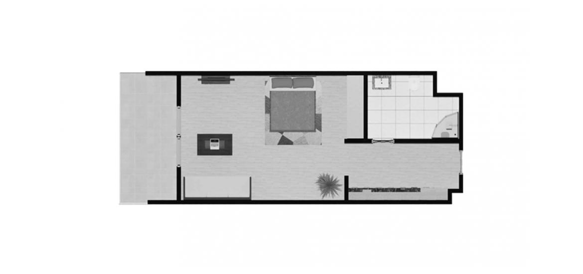 Apartment floor plan «G», 1 room in RUKAN MAISON