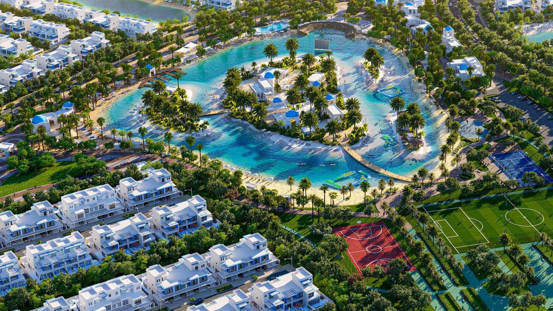 MYKONOS DAMAC LAGOONS от Damac Properties в Dubai Land, Dubai
