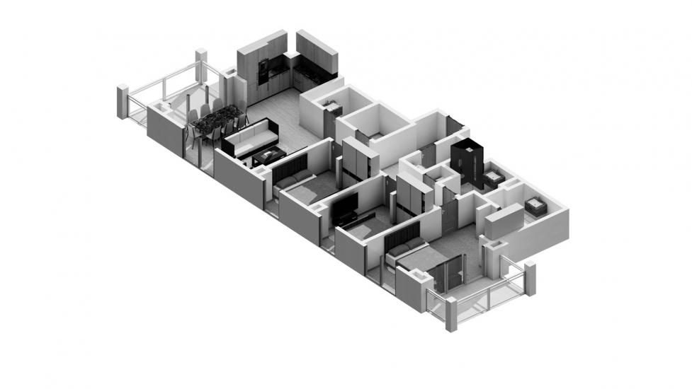 Apartment floor plan «3BR 139SQM», 3 bedrooms in SURF