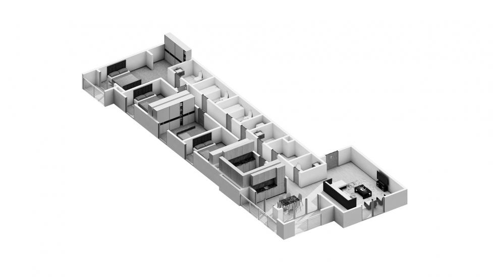 Apartment floor plan «4BR 202SQM», 4 bedrooms in BREEZE