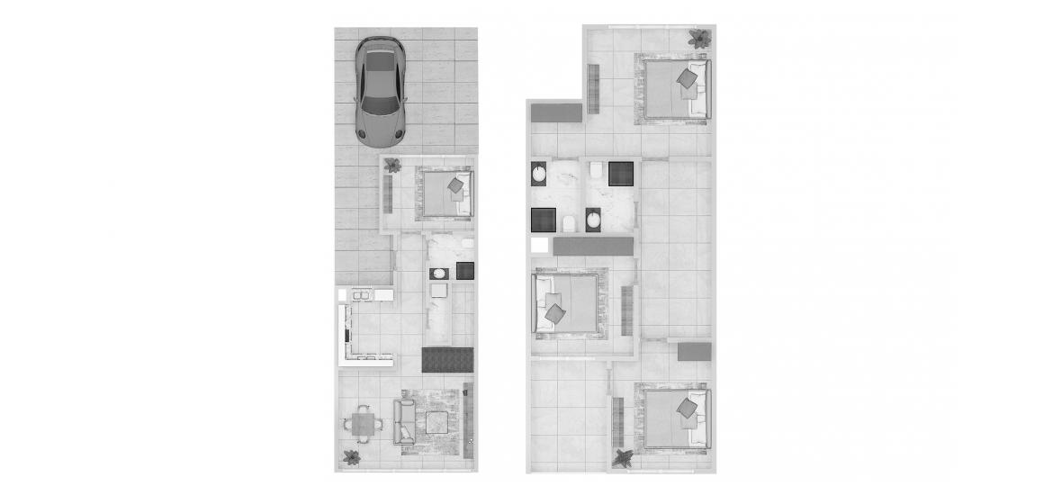 Apartment floor plan «4BR Middle Townhouse», 4 bedrooms in COSTA BRAVA