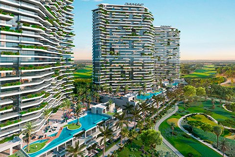 New launch in Damac Hills: luxury Golf Greens Tower 2 overlooking the golf course