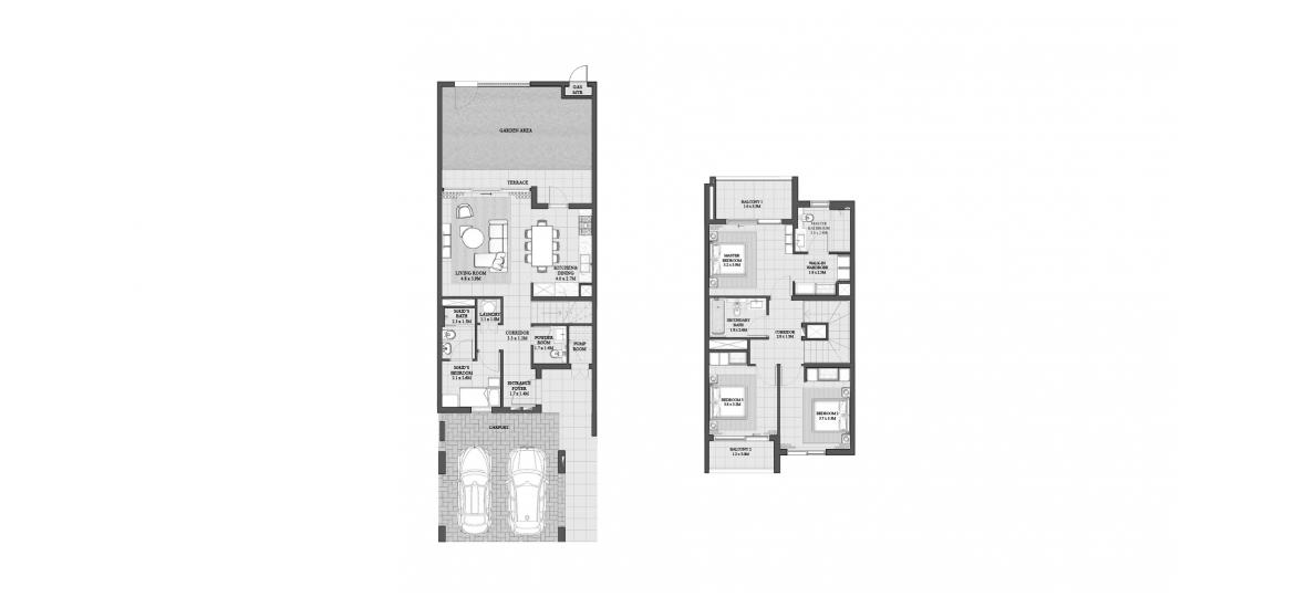 Apartment floor plan «IRIS 189 SQ.M 3 BDRM 1», 3 bedrooms in MAY TOWNHOUSES