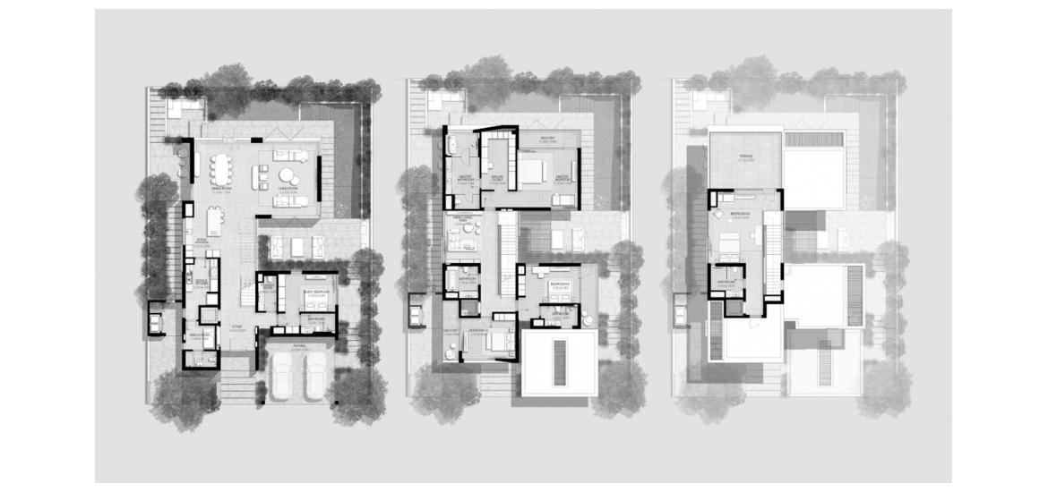 Apartment floor plan «THE ACRES FIVE-BEDROOMS-TYPE-F-558M», 5 bedrooms in THE ACRES